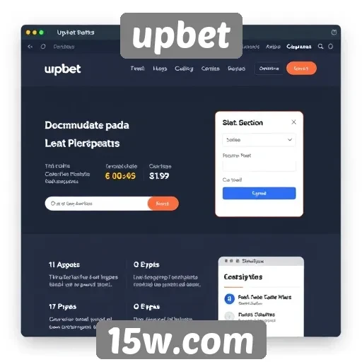 Análise da interface do usuário do site upbet